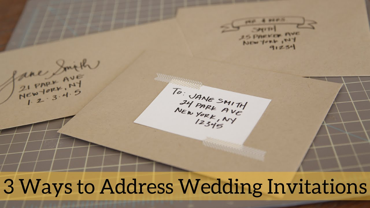 37+ Brilliant Picture of Addressing Wedding Invitations Outer Envelope