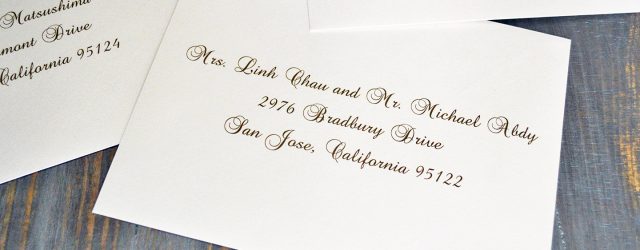 Addressing Wedding Invitations Outer Envelope Only How To Address Wedding Invitation Envelopes Paper Lace