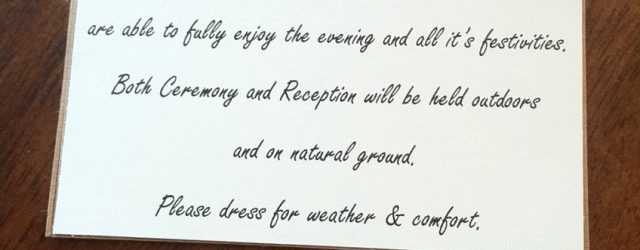 Backyard Wedding Invitation Wording Samples Outdoor Wedding Invite Wording For Guests Attire Country Weddings