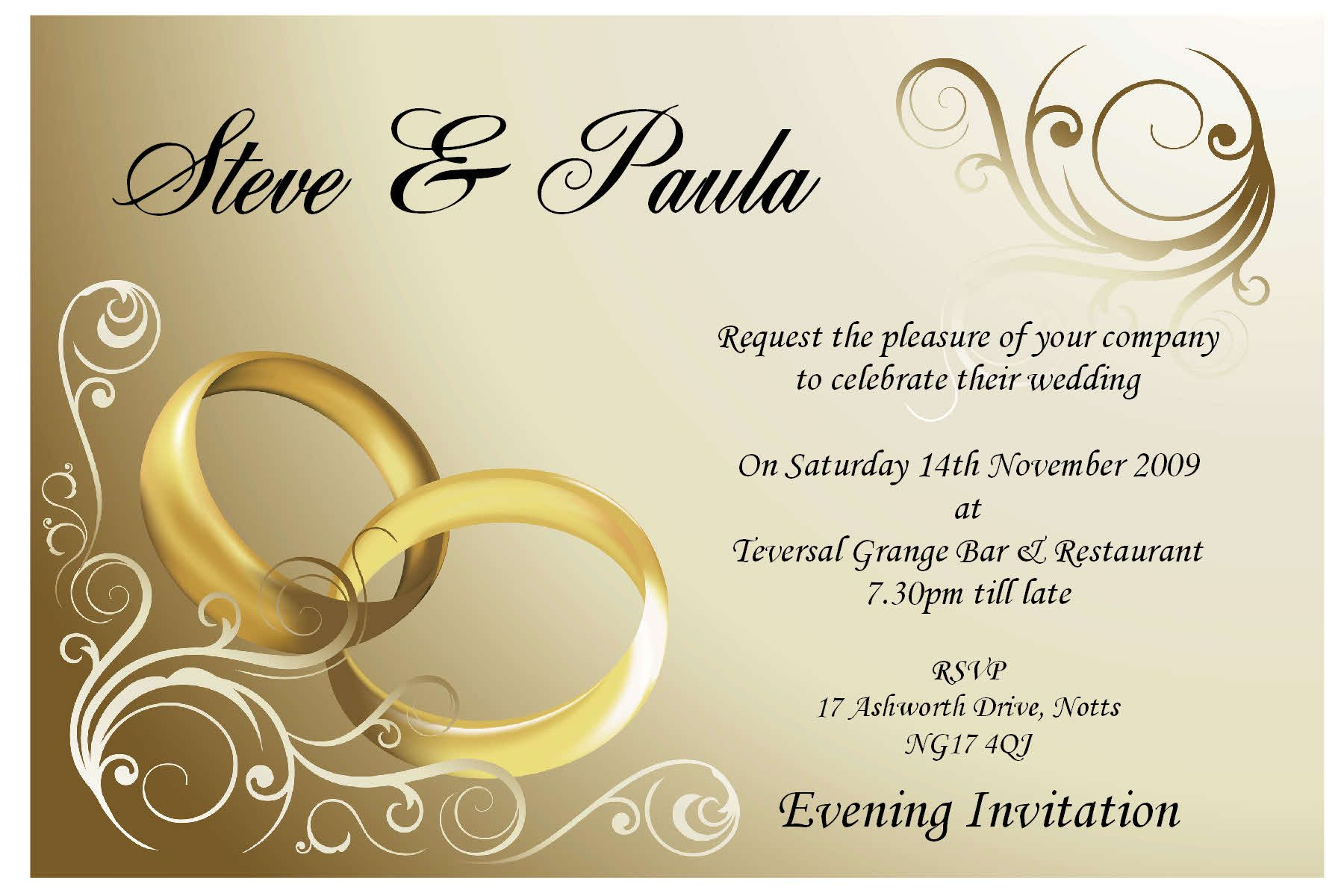 Designer Wedding Invitations Image For Blank Wedding Invitations ...