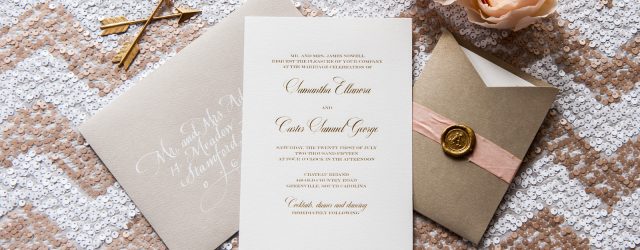 Foil Stamped Wedding Invitations Gold And Silver Foil Wedding Invitations Foiled Invitations