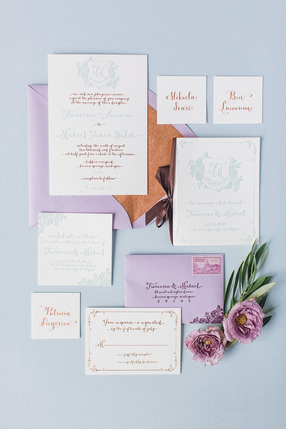 32+ Awesome Image of Lavender Wedding Invitations