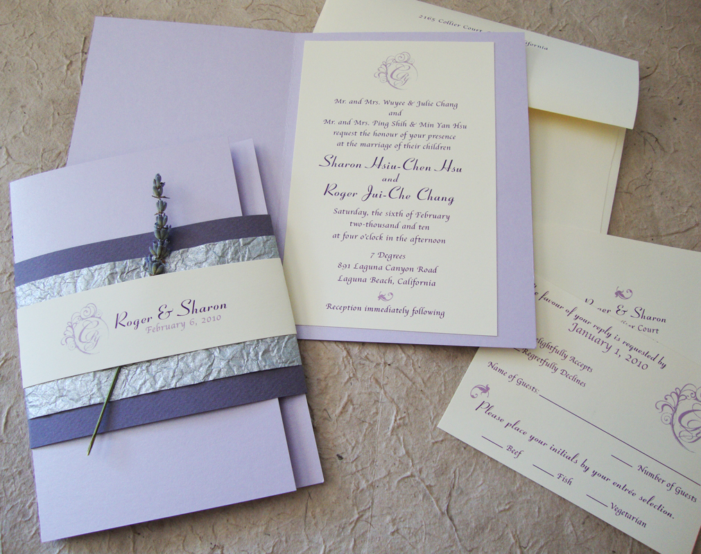 32+ Awesome Image of Lavender Wedding Invitations