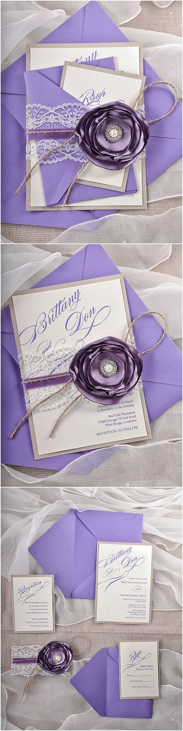 32+ Awesome Image of Lavender Wedding Invitations