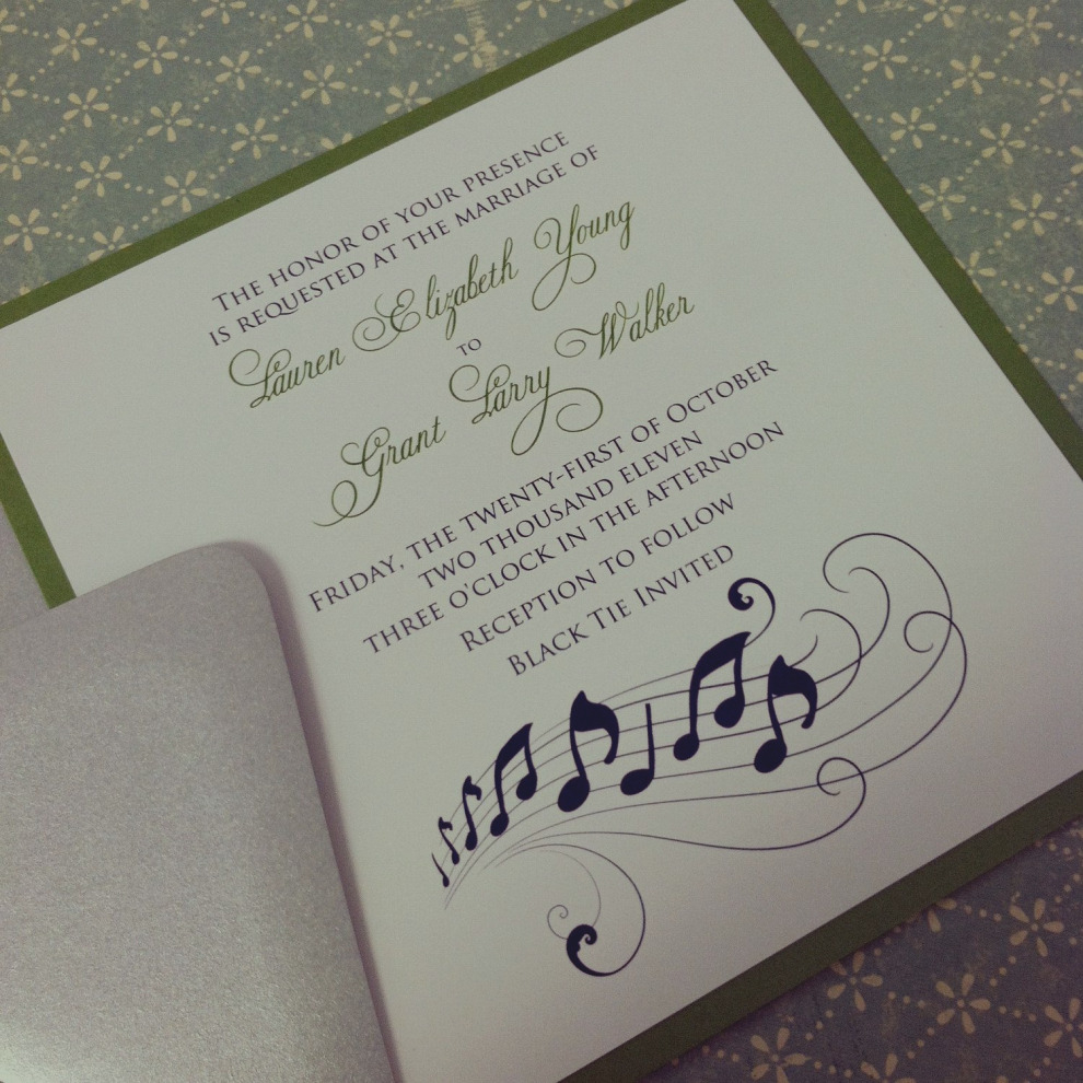Music Themed Wedding Invitations Images Of Music Themed Wedding