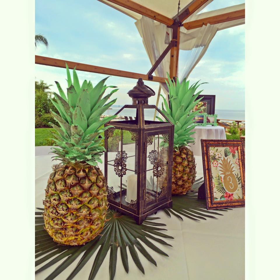 Exclusive Photo of Pineapple Wedding Decor