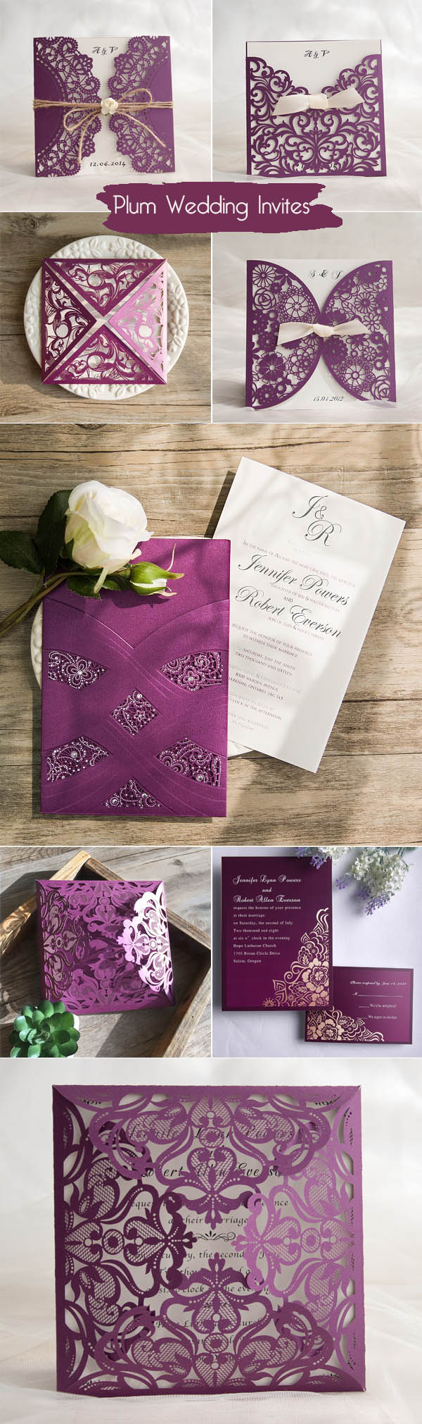 27+ Inspired Image of Plum Wedding Invitations