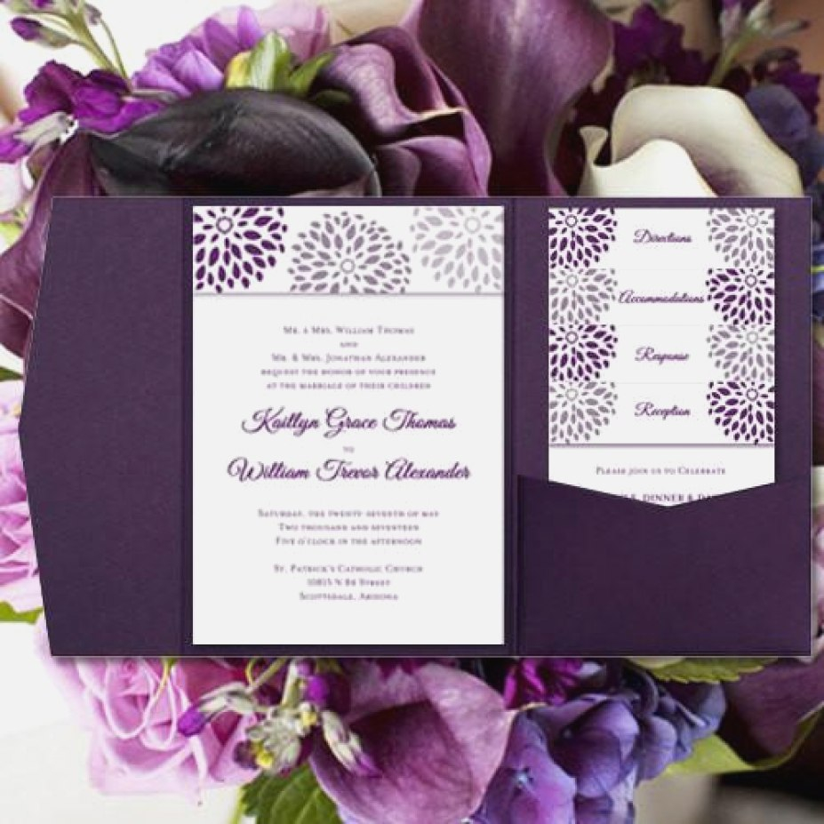 27+ Inspired Image of Plum Wedding Invitations
