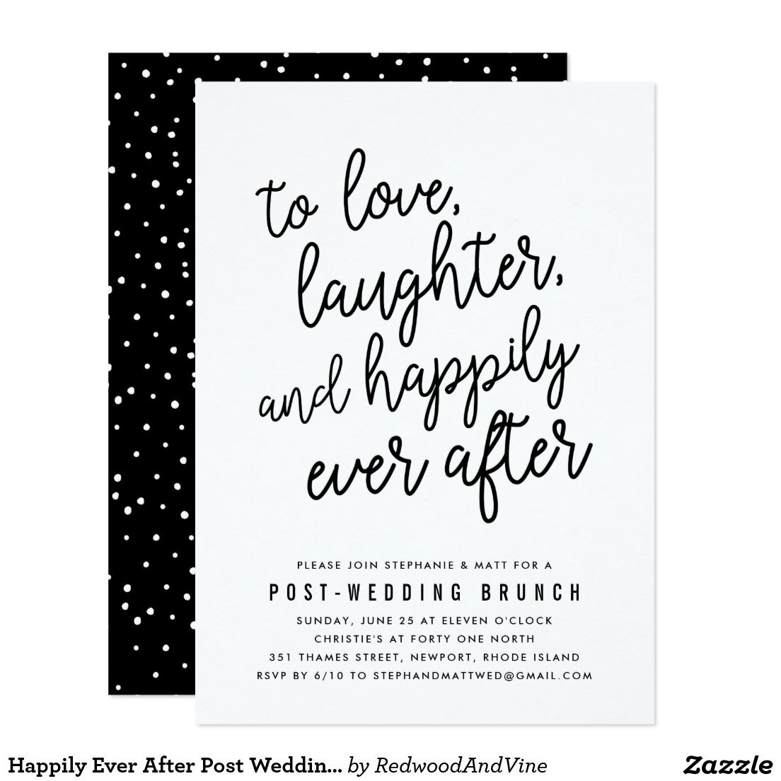 Post Wedding Brunch Invitations Happily Ever After Post Wedding Brunch Invitation Soon To Be Mrs