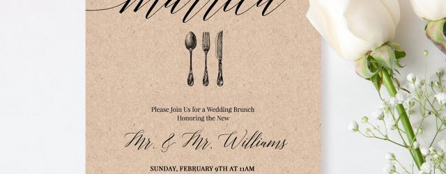 Post Wedding Brunch Invitations Post Wedding Brunch Invitation Template Printable Brunch Invite