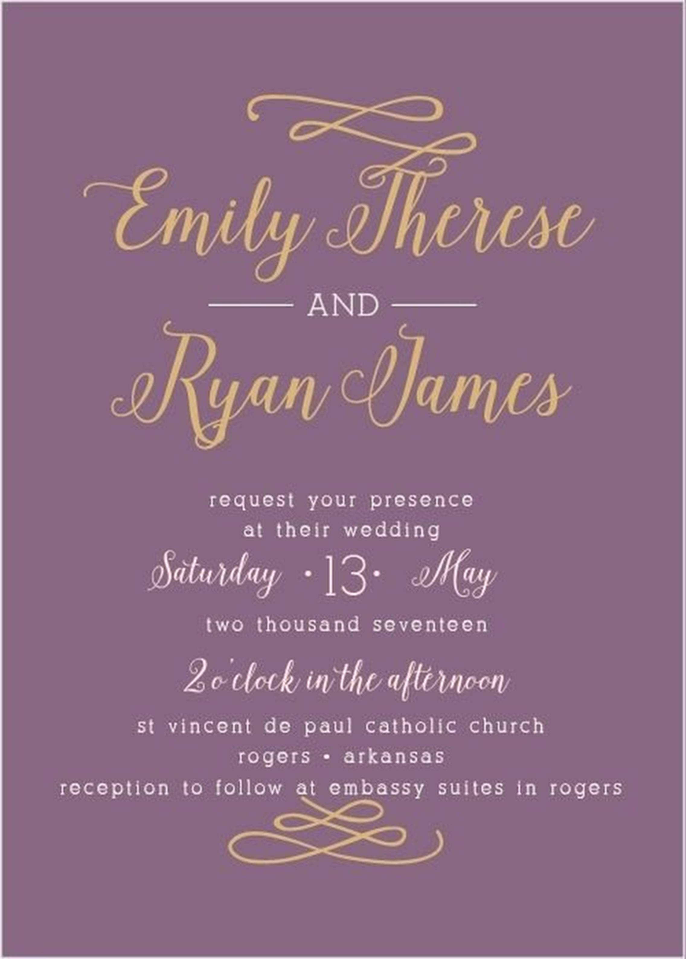 37+ Amazing Image of Purple Wedding Invitation Kits