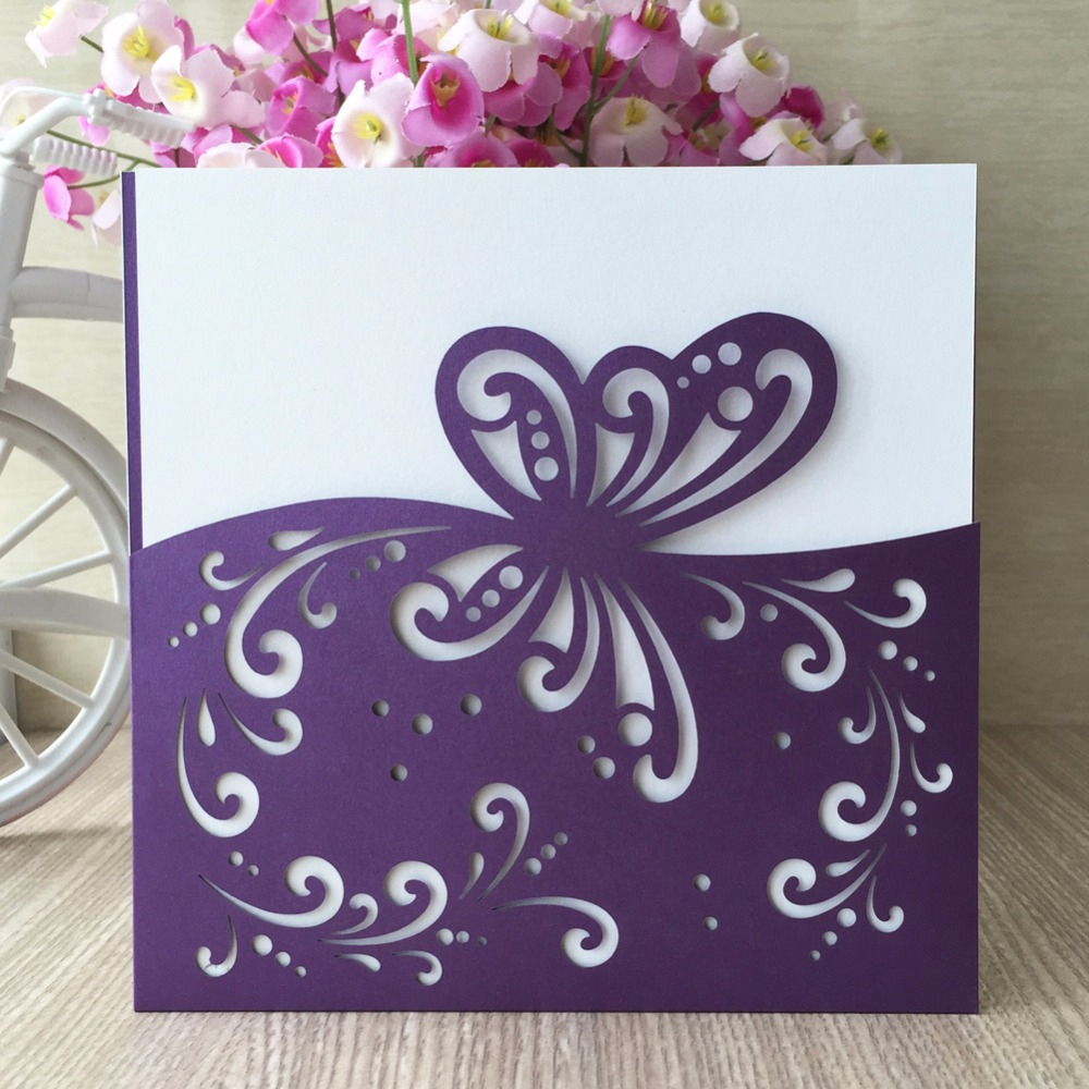 37+ Amazing Image of Purple Wedding Invitation Kits