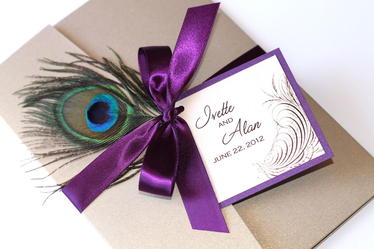 37+ Amazing Image of Purple Wedding Invitation Kits