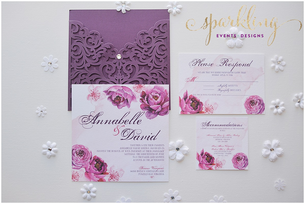 37+ Amazing Image of Purple Wedding Invitation Kits