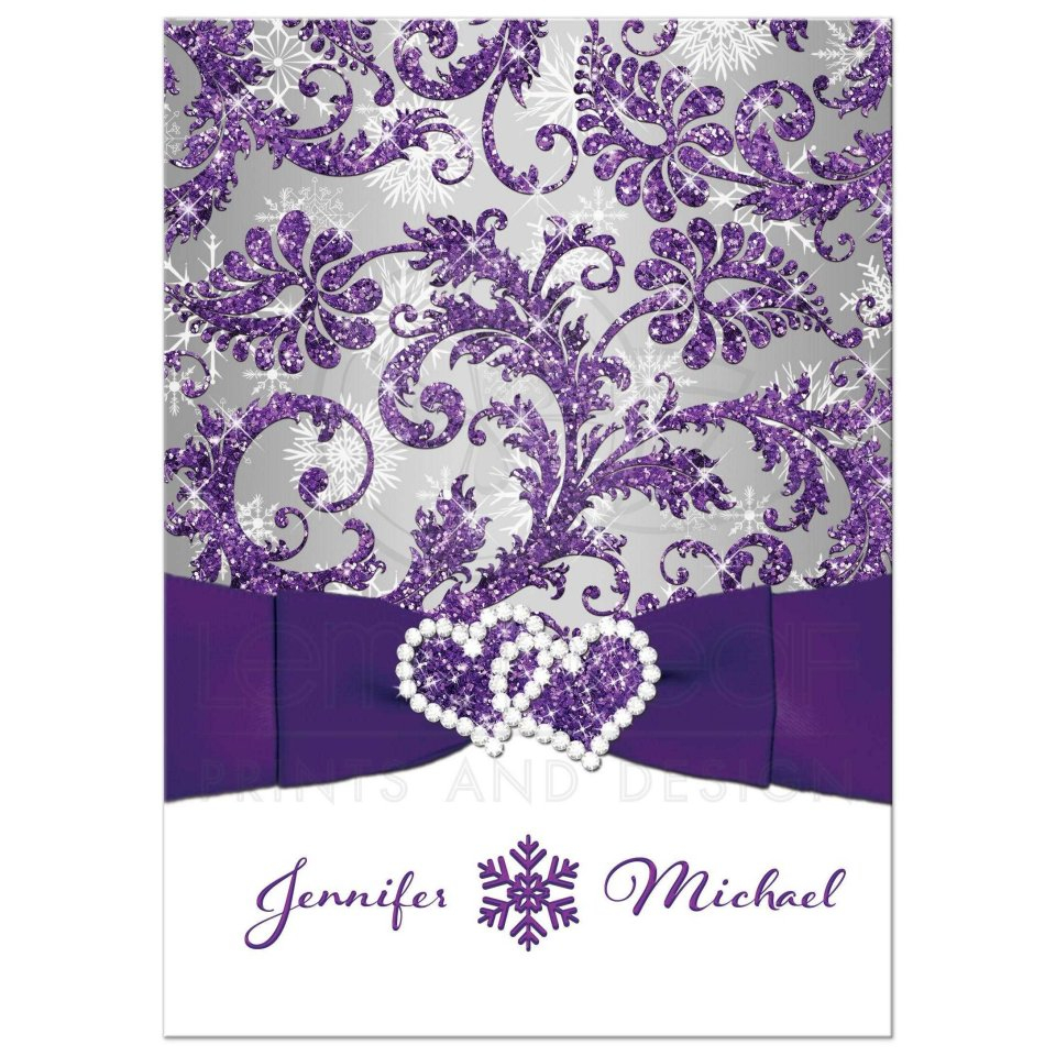 37+ Amazing Image of Purple Wedding Invitation Kits