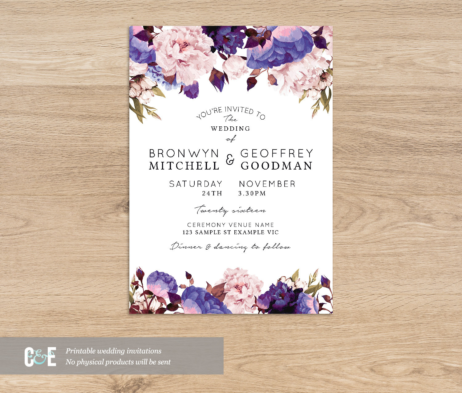 37+ Amazing Image of Purple Wedding Invitation Kits