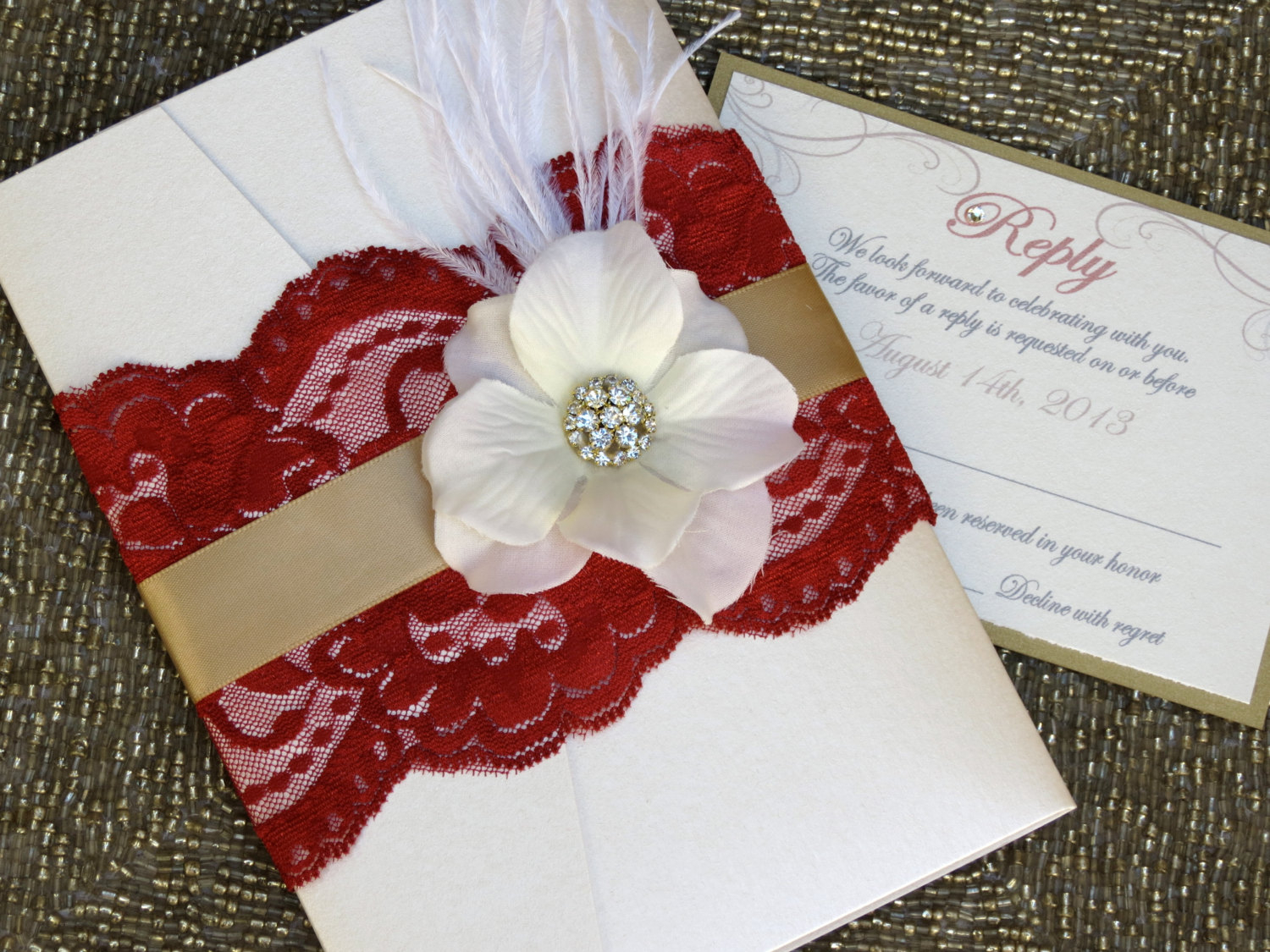 35+ Creative Picture of Red And Gold Wedding Invitations - regiosfera.com