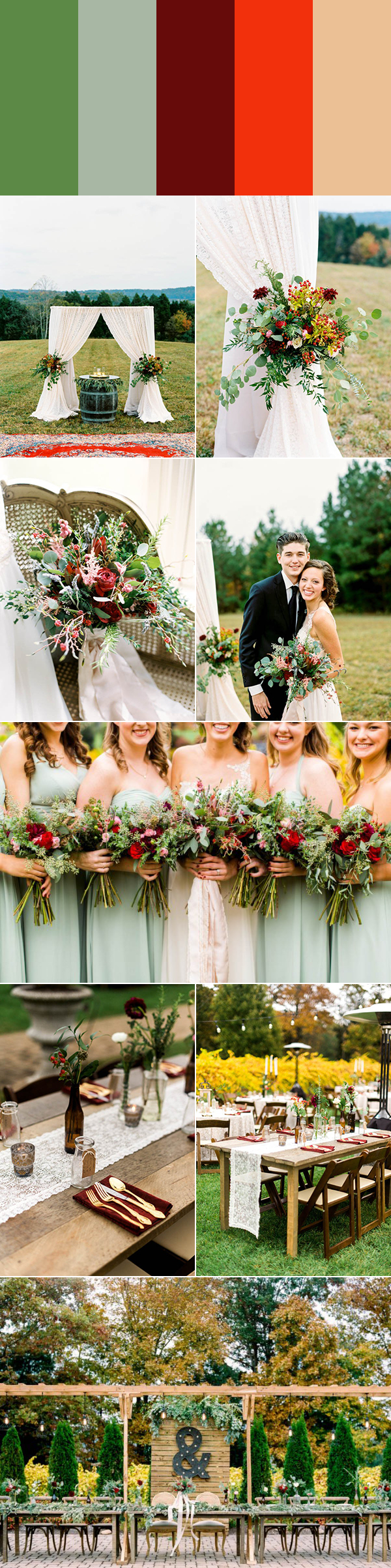 Amazing Picture Of Rustic Wedding Colors