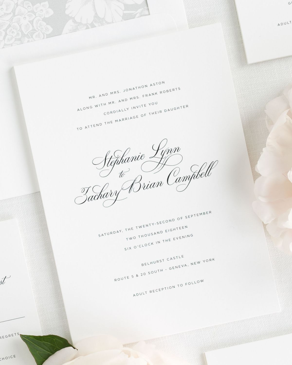 Simple Elegant Wedding Invitations Delicate Elegance Wedding Invitations Wedding Invitations Shine