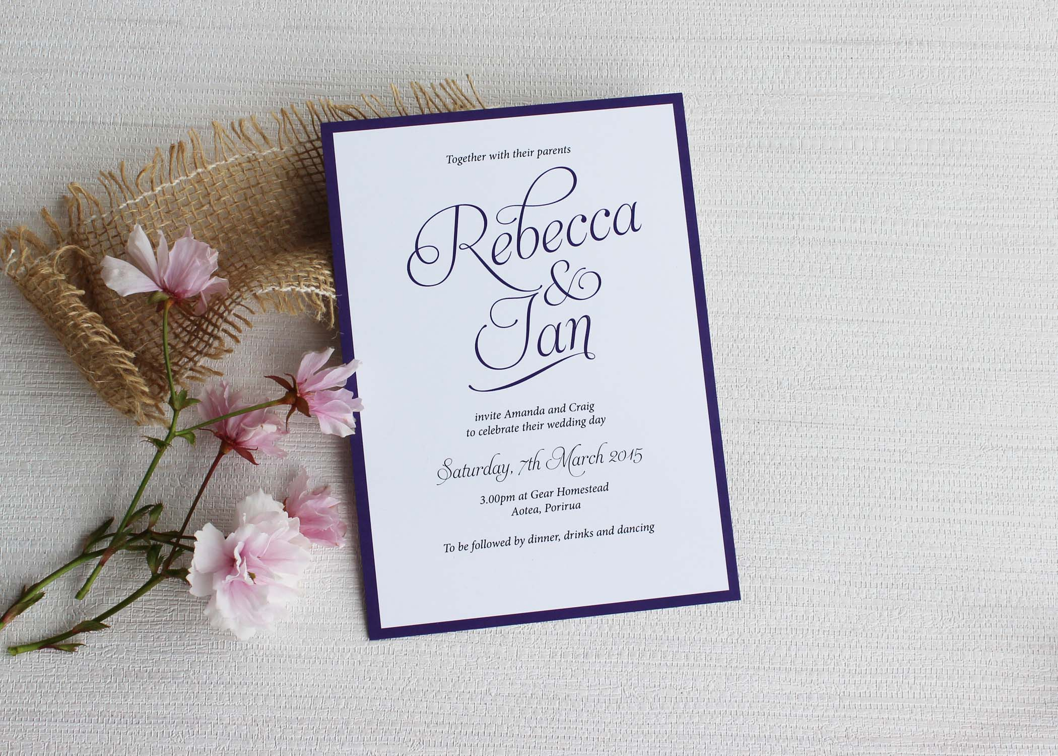 Simple Elegant Wedding Invitations Simple Script Wedding Invitations Be My Guest