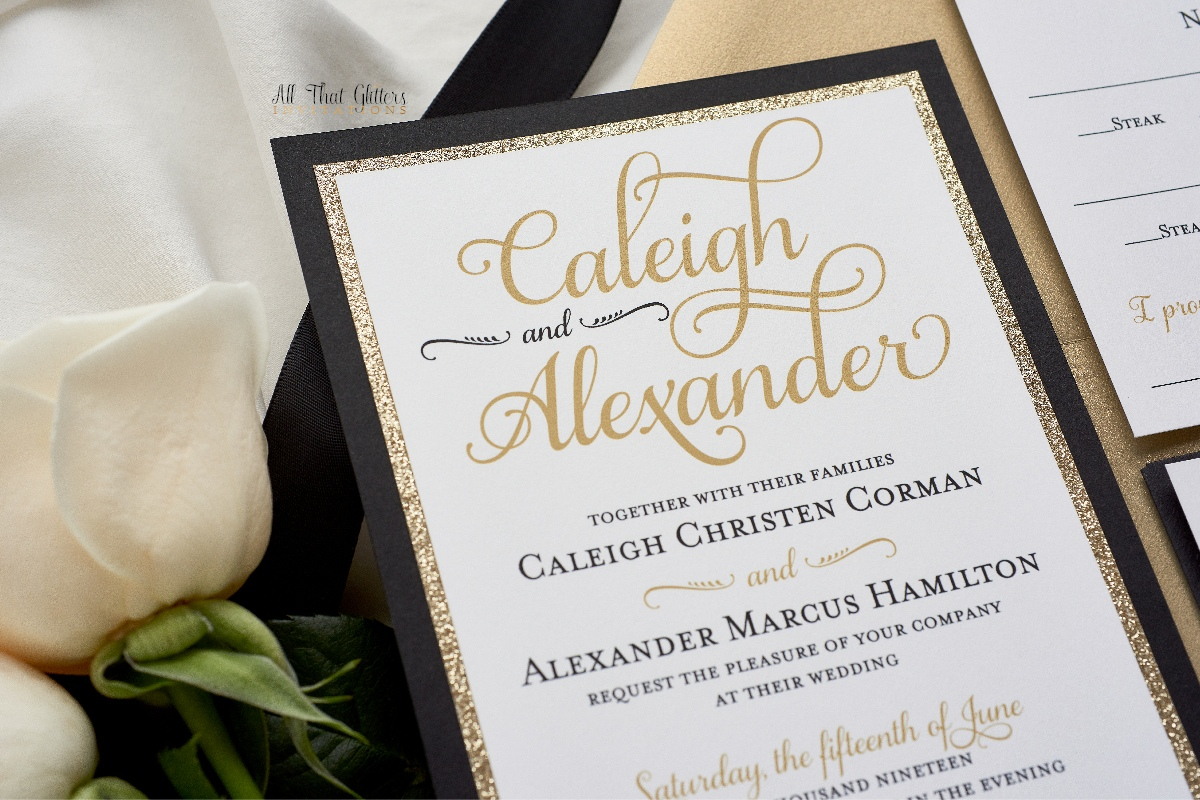 35+ Pretty Image of Sparkle Wedding Invitations - regiosfera.com