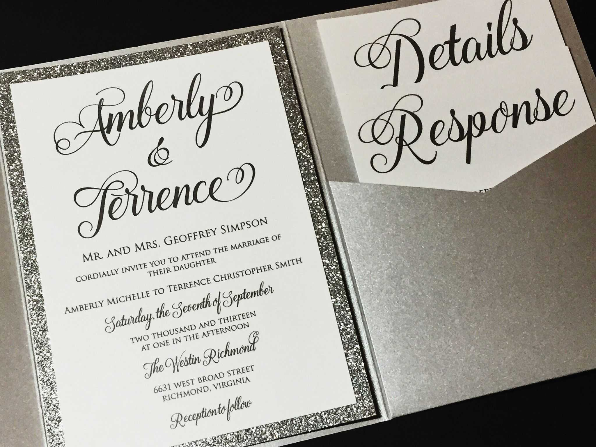 35+ Pretty Image of Sparkle Wedding Invitations - regiosfera.com