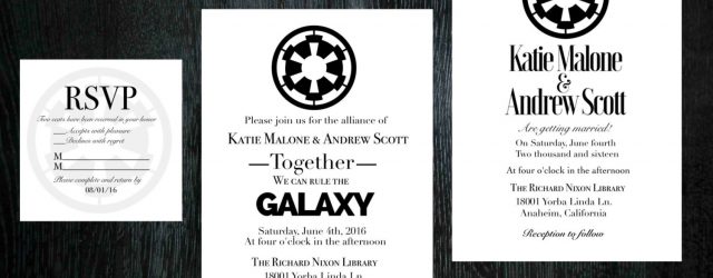 Star Wars Wedding Invitations Star Wars Wedding Invitation Rsvp Set Etsy