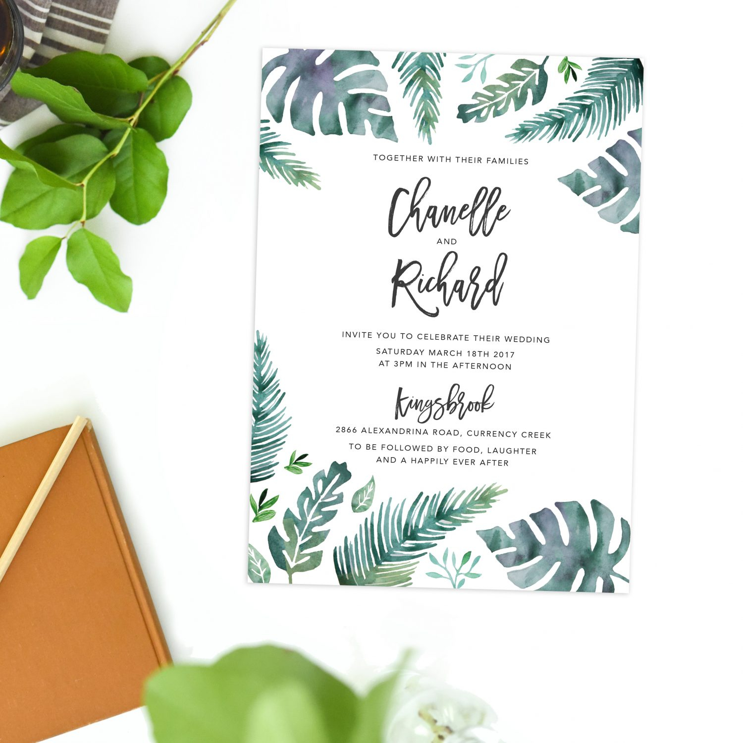 30+ Excellent Image of Tropical Wedding Invitations