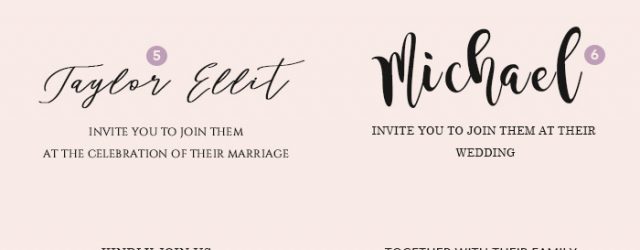 Wedding Invitation Font Wedding Invitation Font Pairing Guide With Free Killer Fonts To