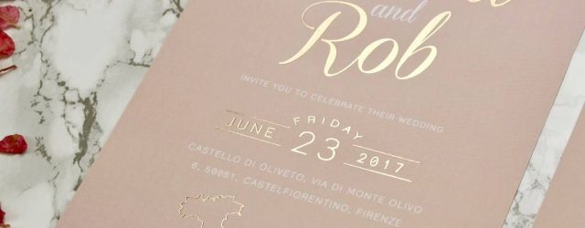 Wedding Invitations Gold Luscious Type Blush And Gold Wedding Invites Rodo Creative