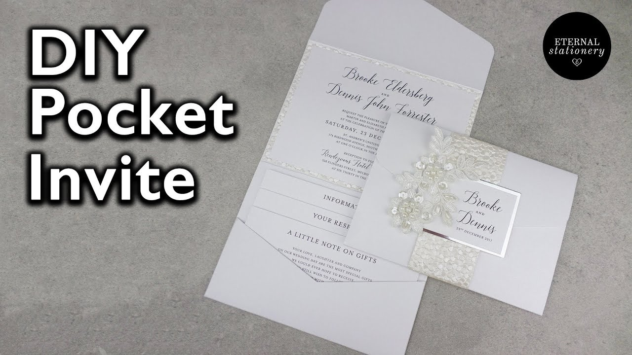 30+ Elegant Photo of Wedding Pocket Invitations