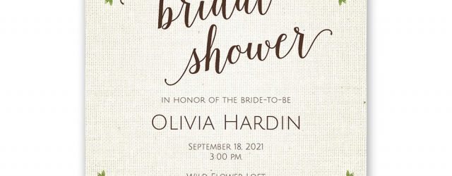Wedding Shower Invite Botanical Bride Bridal Shower Invitation Invitations Dawn