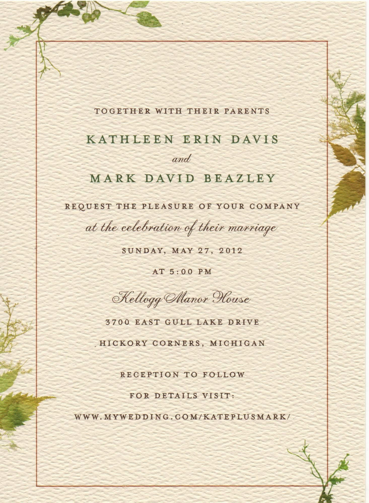 What To Say Wedding Invitation