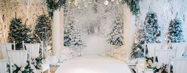 Winter Wedding Decorations Winter Wedding Decor Stunning Ceremony Arch Fairy Forest Within