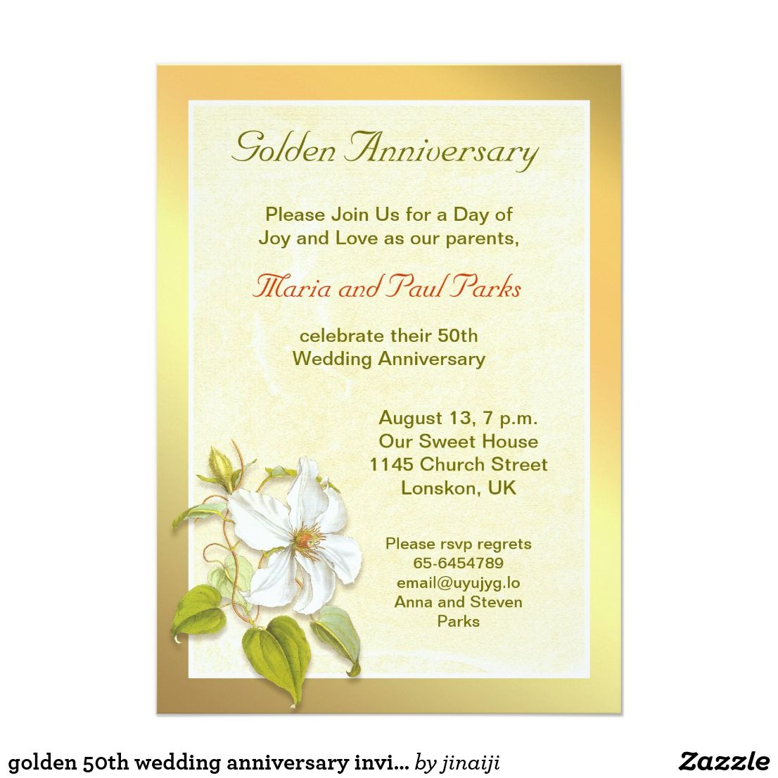 27+ Pretty Photo of 50Th Wedding Anniversary Invitations - regiosfera.com