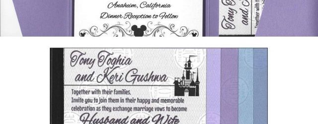 Disneyland Wedding Invitations Keri Tonys Disneyland Ticket Book Wedding Invitations Wedding
