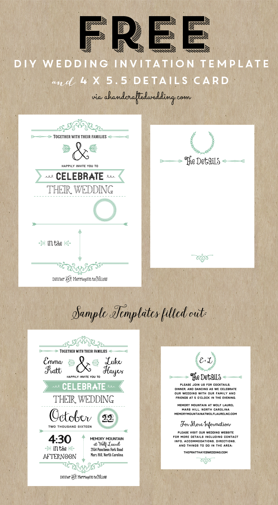 32+ Creative Image of Diy Wedding Invitations Templates - regiosfera.com