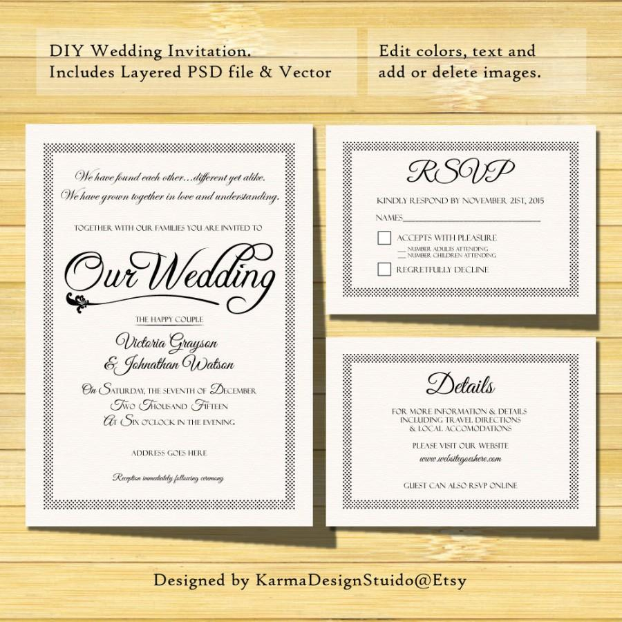 32+ Creative Image of Diy Wedding Invitations Templates - regiosfera.com