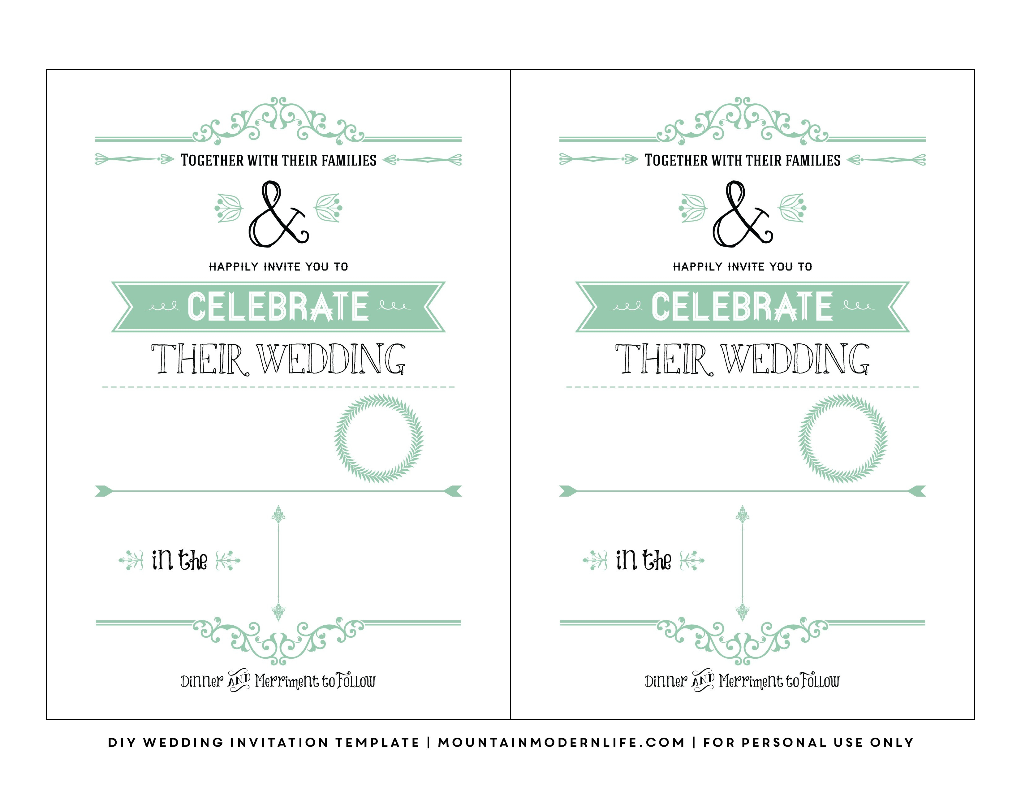 35+ Creative Photo of Do It Yourself Wedding Invitations Templates