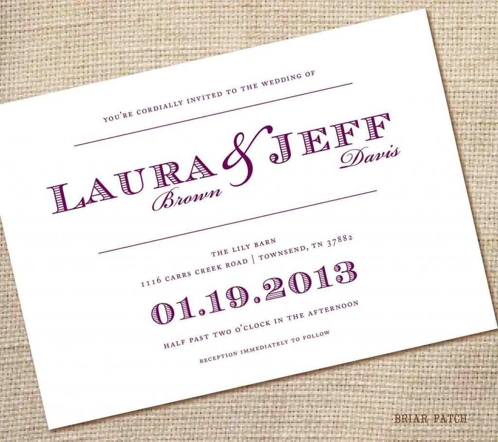 35+ Creative Photo of Do It Yourself Wedding Invitations Templates