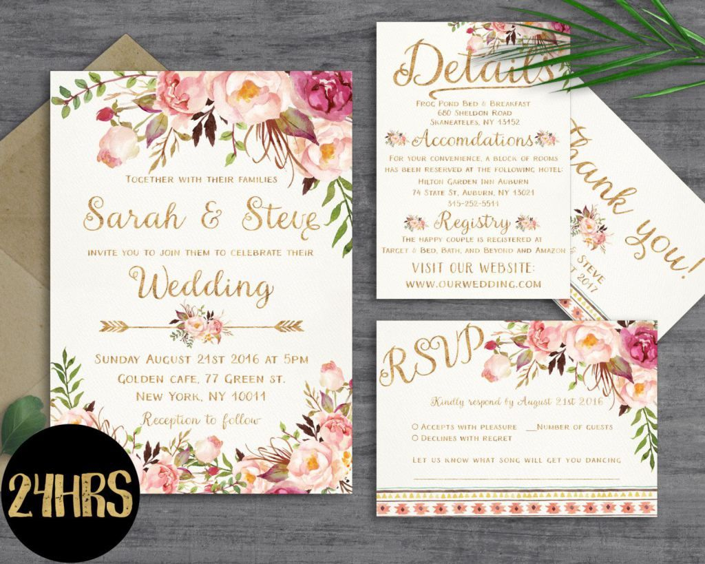 35+ Exclusive Image of Free Printable Wedding Invitation Templates For ...