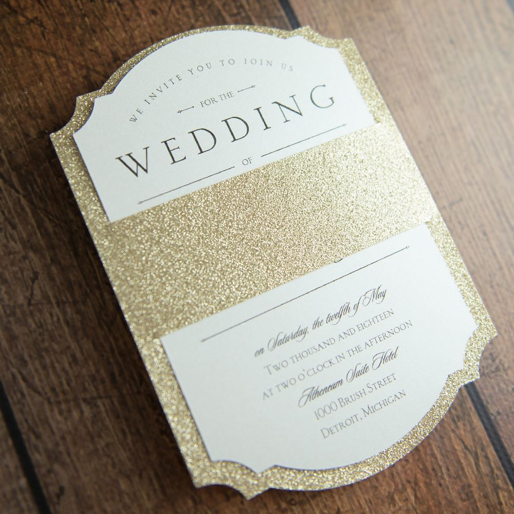 27+ Marvelous Image of Glitter Wedding Invitations - regiosfera.com
