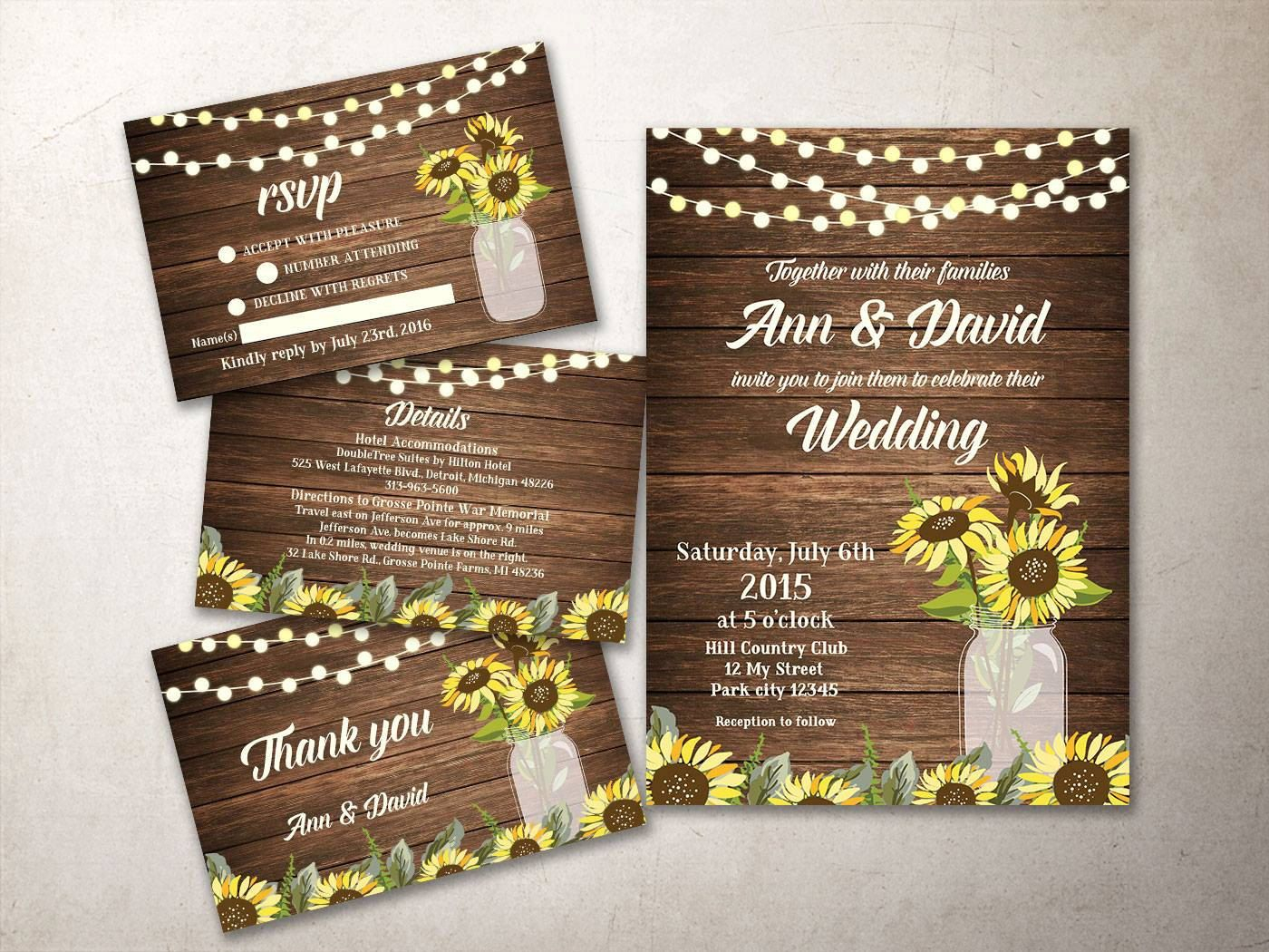 37+ Brilliant Photo of Mason Jar Wedding Invitation Kits - regiosfera.com