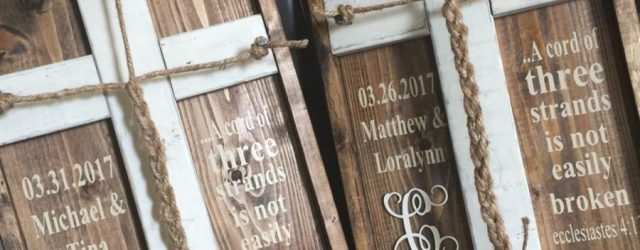 Personalized Wedding Decor Cord Of 3 Strands Personalized Wedding Decor Rustic Wedding