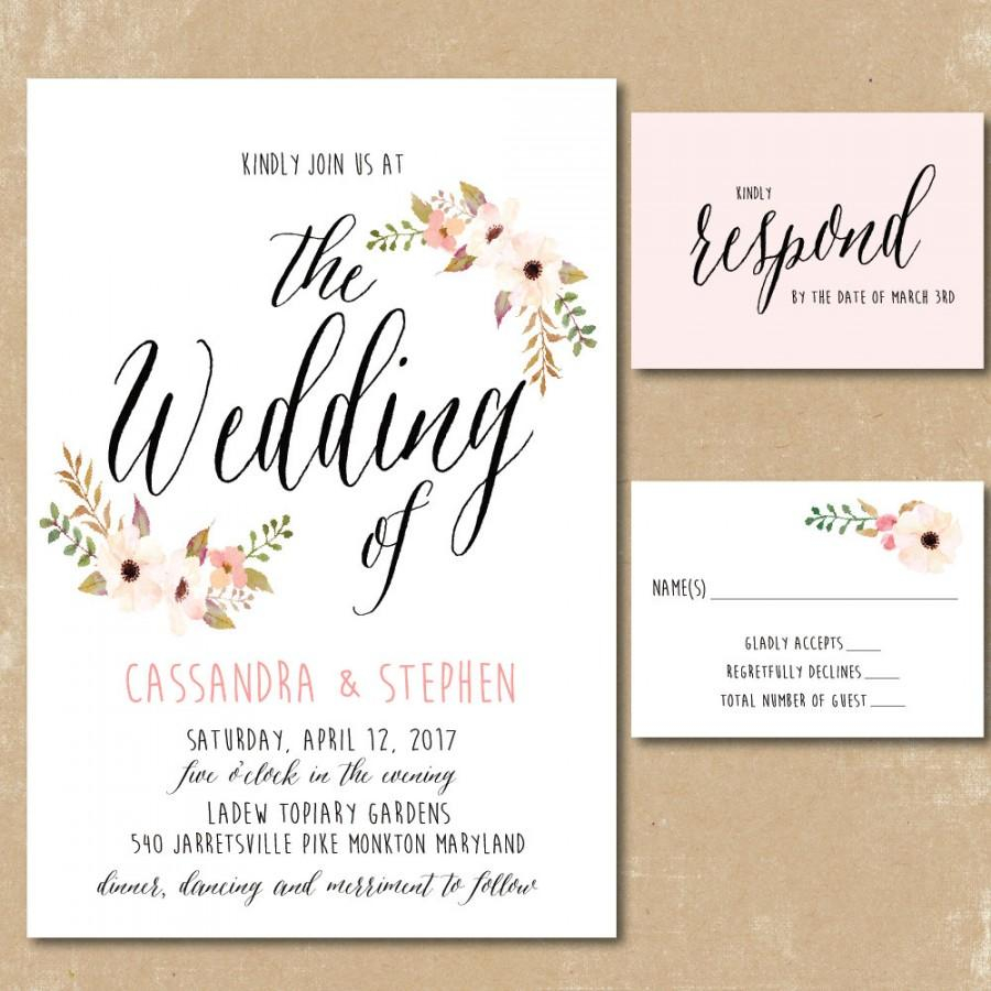 35+ Great Picture of Printing Your Own Wedding Invitations - regiosfera.com