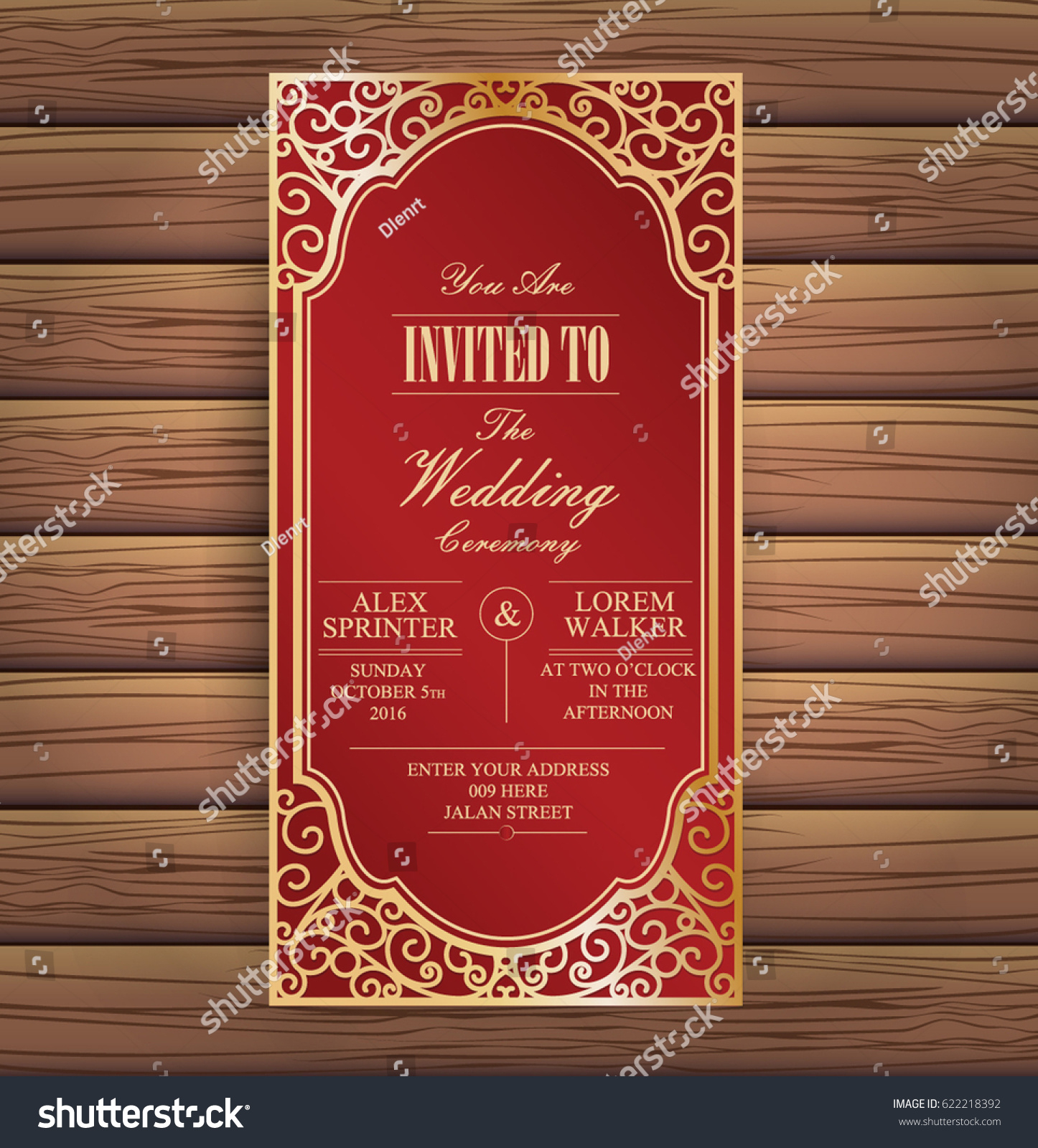 35+ Creative Picture of Red And Gold Wedding Invitations