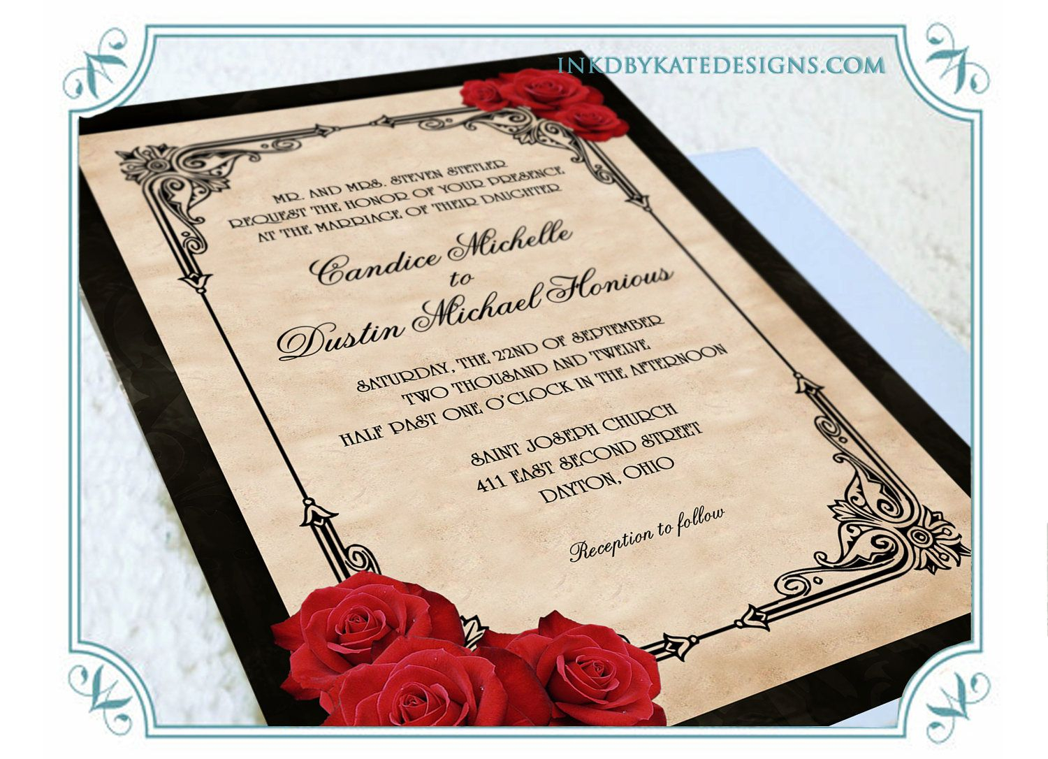 35+ Creative Picture of Red And Gold Wedding Invitations - regiosfera.com