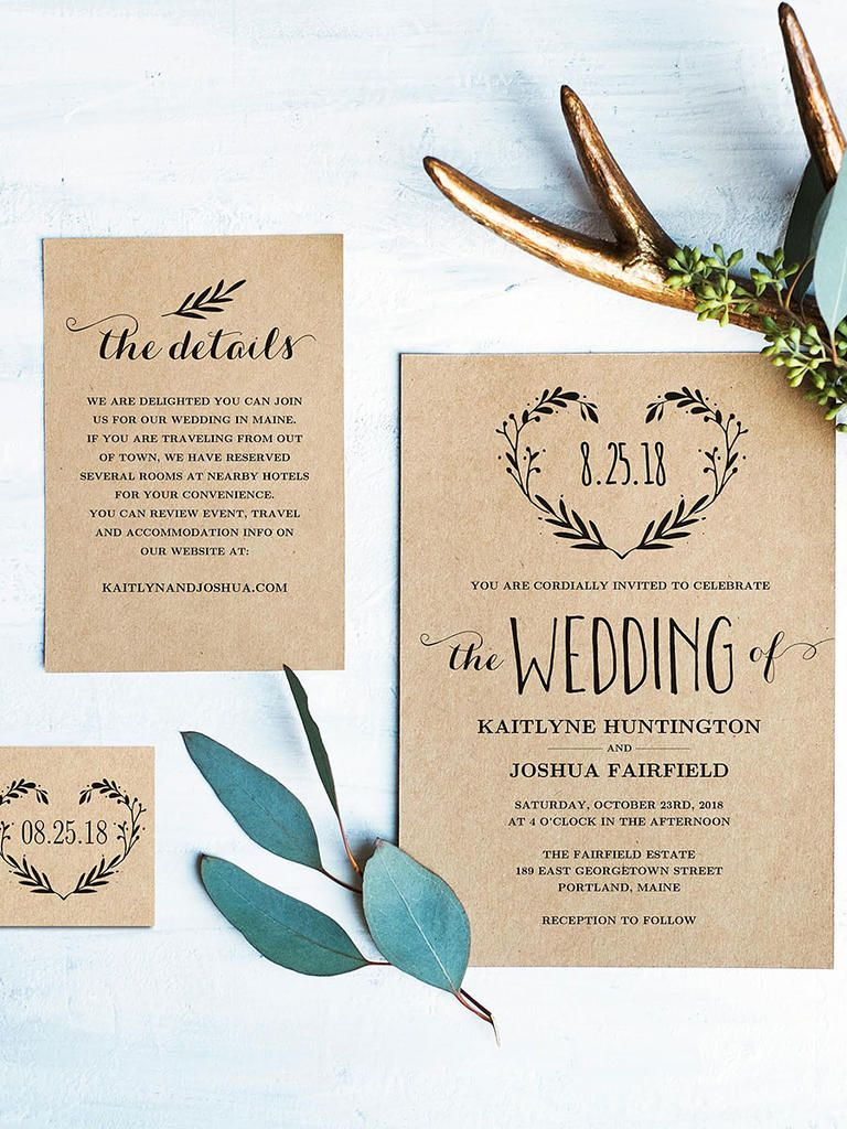 37+ Inspired Picture of Rustic Chic Wedding Invitations Diy
