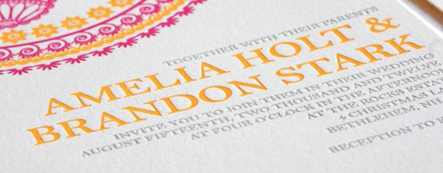 Wedding Invitations Indian Indian Pattern Letterpress Wedding Invitations