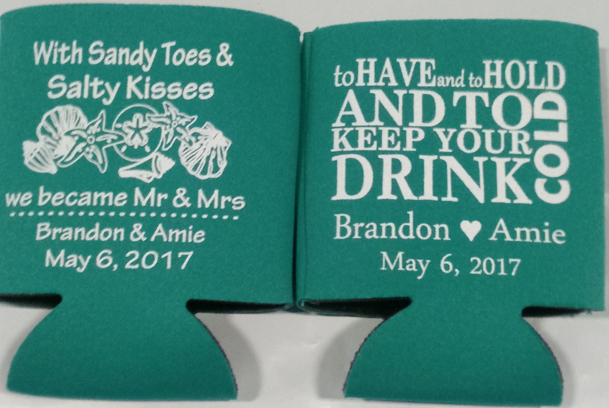 Awesome Photo of Wedding Koozie Ideas